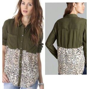 (969) Free People Welcome to The Jungle Tunic Top Size Small